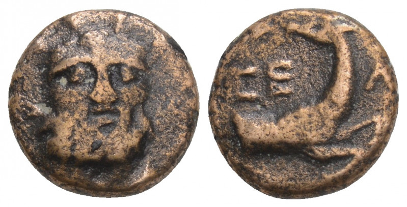 Greek 
Pisidia. Selge circa 200-100 BC. Bronze Æ 1.6gr. 11.1mm