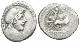 Roman Republic 
Cn. Lentulus Clodianus (88 BC). AR denarius 2.9gr. 19.7mm