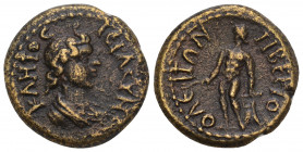 Roman Provincial 
PHRYGIA. Tiberiopolis. Pseudo-autonomous issue, Time of Trajan, 98-117 Ae 3.4gr. 17.5mm