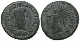 Roman Provincial 
Lycaonia, Laodicea Catacecaumene, Vespasianus 69-79 AD, AE 10.9gr. 25.9mm
Laureate head of Vespasianus right Nike standing left, hol...