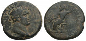Roman Provincial 
Titus (79-81). Phrygia, Doryleum. Æ 5.3gr. 19.6mm