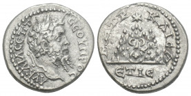 Roman Provincial
 CAPPADOCIA. Caesaraea-Eusebia. Septimius Severus, 193-211. Drachm 3.3gr. 18mm.