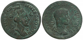 Roman Provincial Coins 
SELEUCIS & PIERIA. Antioch. Philip I 'the Arab' (244-249). Ae. 15gr. 28.8mm.