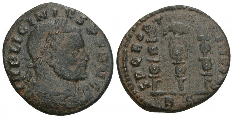 Roman Imperial
 Licinius I Æ Nummus. Rome, AD 312-313. 3.6gr. 21.8mm.