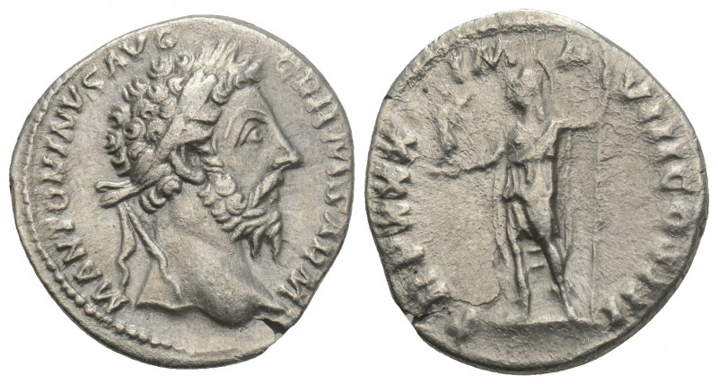 Roman Imperial
 Marcus Aurelius 161-180 AD, AR denarius, Rome Mint, 2.6gr. 18.5m...