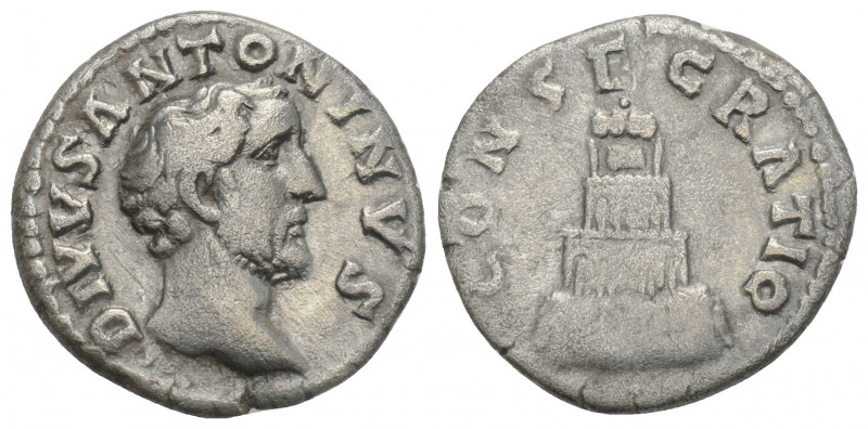 Roman Imperial 
Divus Antoninus Pius (AD 138-161). AR denarius Rome, AD 161. 3gr...