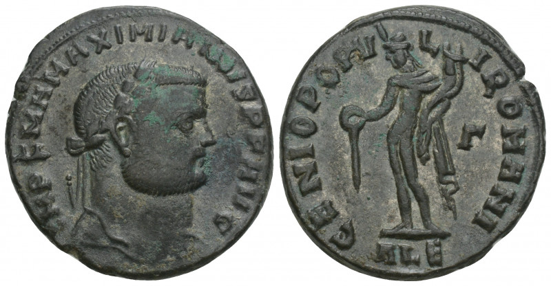 Roman Imperial
Maximianus. First reign, A.D. 286-305. AE follis Alexandria mint...