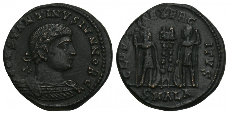 Roman Imperial Coins 
CONSTANTINE II (Caesar, 316-337). Follis. Alexandria. 2.6g...