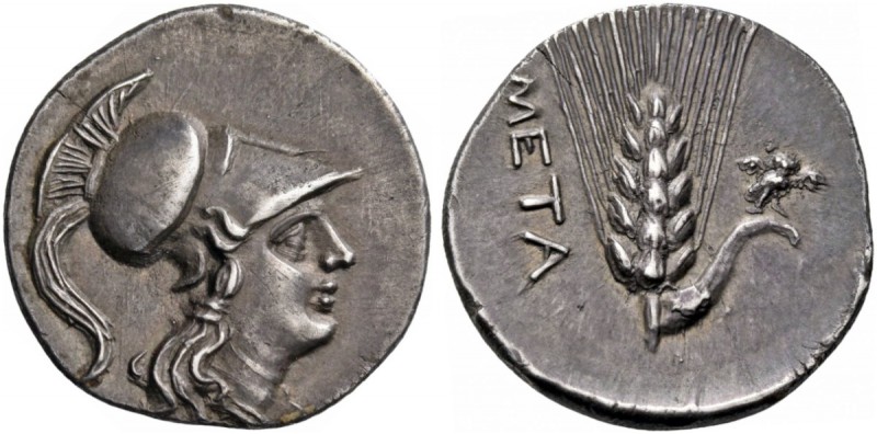Lucania. Metapontum. Circa 215-207 BC. Half Shekel (Silver, 20 mm, 3.51 g, 3 h),...