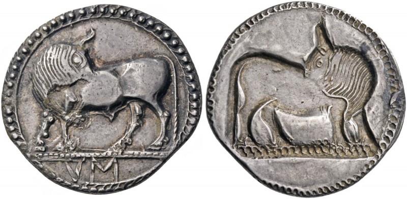 Lucania. Sybaris. Circa 550-510 BC. Stater (Silver, 29 mm, 8.24 g, 12 h). VM Bul...