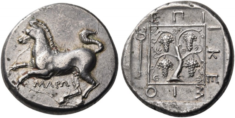 Thrace. Maroneia. Circa 386/5-348/7 BC. Tetradrachm (Silver, 23 mm, 11.23 g, 3 h...