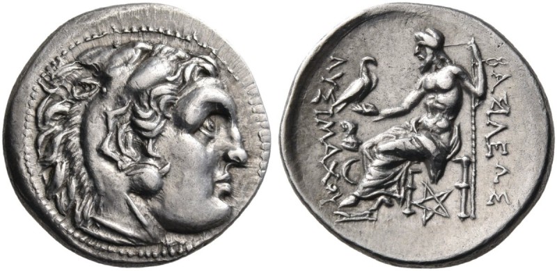 Kings of Thrace. -. Drachm (Silver, 17 mm, 4.24 g, 12 h), Kolophon, 299/8-297/6....
