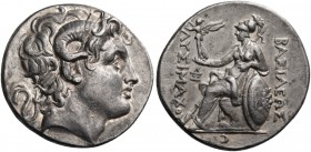 Kings of Thrace. Lysimachos, 305-281 BC. Tetradrachm (Silver, 30 mm, 17.23 g, 1 h), Lampsakos, 297/6-282/1. Diademed head of Alexander the Great to ri...