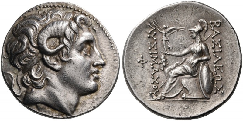 Kings of Thrace. Lysimachos, 305-281 BC. Tetradrachm (Silver, 29 mm, 17.04 g, 11...