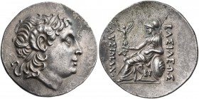 Kings of Thrace. Lysimachos, 305-281 BC. Tetradrachm (Silver, 32 mm, 16.83 g, 12 h), struck posthumously, Byzantion, c. 220/200. Diademed head of Alex...
