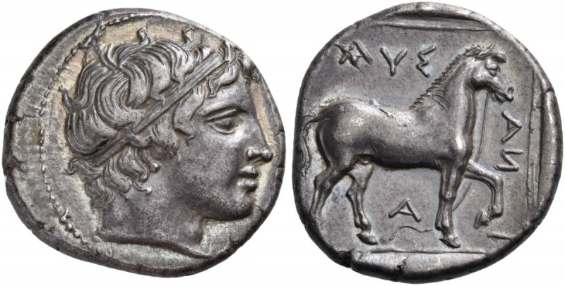 Kings of Macedon. Pausanias, 395/4-393 BC. Didrachm or Stater (24 mm, 10.54 g, 9...