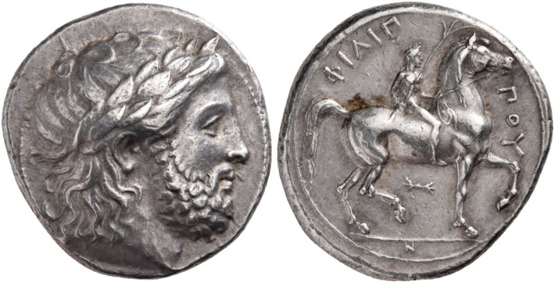 Kings of Macedon. Philip II, 359-336 BC. Tetradrachm (Silver, 23 mm, 14.51 g, 12...