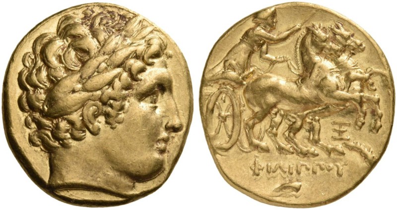 Kings of Macedon. Philip II, 359-336 BC. Stater (Gold, 19 mm, 8.57 g, 12 h), Aby...