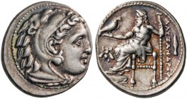 Kings of Macedon. Alexander III ‘the Great’, 336-323 BC. Drachm (Silver, 17 mm, 4.27 g, 12 h), struck under Philip III, Magnesia ad Maeandrum, 323-319...