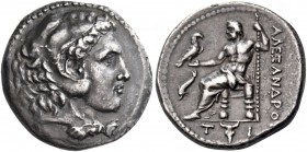 Kings of Macedon. Alexander III ‘the Great’, 336-323 BC. Tetradrachm (Silver, 27 mm, 16.91 g, 7 h), uncertain mint in Greece or Macedon, c. 310-275. H...