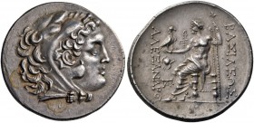 Kings of Macedon. Alexander III ‘the Great’, 336-323 BC. Tetradrachm (Silver, 32 mm, 16.92 g, 1 h), Mesembria, c. 250-175. Head of Herakles to right, ...