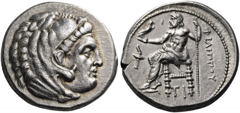 Kings of Macedon. Philip III Arrhidaios, 323-317 BC. Tetradrachm (Silver, 26 mm,...