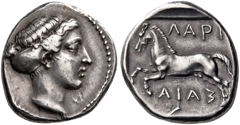 Thessaly. Larissa. Early to mid 4th Century BC. Drachm (Silver, 19 mm, 6.03 g, 1...