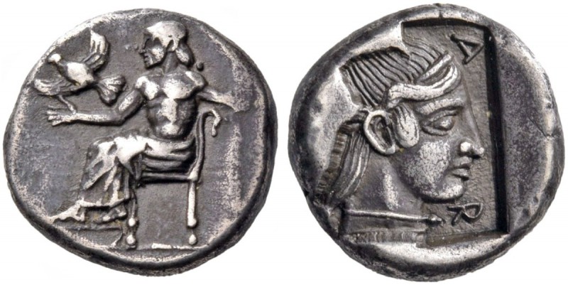 Arkadia. Arkadian League. Mantinea. Circa 462-428 BC. Hemidrachm (Silver, 14 mm,...