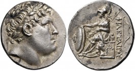 Kings of Pergamon. Eumenes I, 263-241 BC. Tetradrachm (Silver, 28 mm, 17.01 g, 1 h), Pergamon, 263-255/0. Laureate head of Philetairos right. Rev. ΦΙΛ...