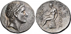 Seleukid Kings of Syria. Antiochos II Theos, 261-246 BC. Tetradrachm (Silver, 30 mm, 16.45 g, 12 h), Antioch mint, 256-246 BC. Diademed head of Antioc...