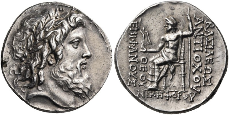 Seleukid Kings of Syria. Antiochos IV Epiphanes, 175-164 BC. Tetradrachm (Silver...