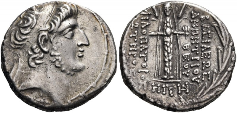Seleukid Kings of Syria. Demetrios III Eukairos, 97/6-88/7 BC. Tetradrachm (Silv...