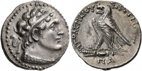 Ptolemaic Kings of Egypt. Ptolemy V Epiphanes, 205-180 BC. Tetradrachm (Silver, 28 mm, 14.30 g, 12 h), Arados or Cyprus (?), year 81 = 182/1 BC. Diade...