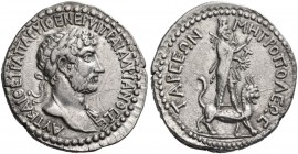 CILICIA. Tarsus. Hadrian, 117-138. Tetradrachm (Silver, 26 mm, 9.94 g, 12 h), mid 120s. ΑΥΤ ΚΑΙ ΘΕ ΤΡΑ ΠΑΡ ΥΙ ΘΕ ΝΕΡ ΥΙ ΤΡΑΙ ΑΔΡΙΑΝΟC CE Laureate bust...