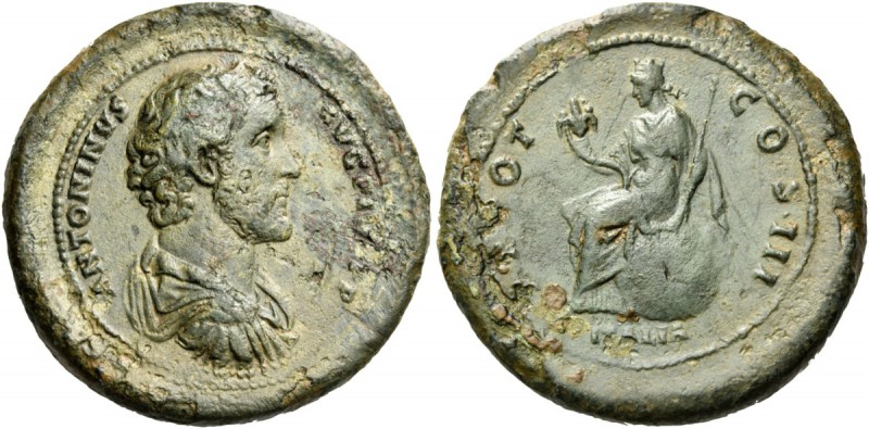 Antoninus Pius, 138-161. Medallion (Orichalcum, 40 mm, 39.45 g, 1 h), Rome, 140-...