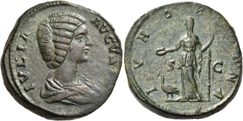 Julia Domna, Augusta, 193-217. (29 mm, 24.25 g, 5 h), Rome, 197. IVLIA - AVGVSTA...