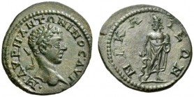 BITHYNIA. Nicaea. Elagabalus, 218-222. Assarion (Bronze, 25 mm, 5.68 g, 7 h). • M • AVPH • ANTΩNINOC • AVΓ Laureate head of Elagabalus to right. Rev. ...