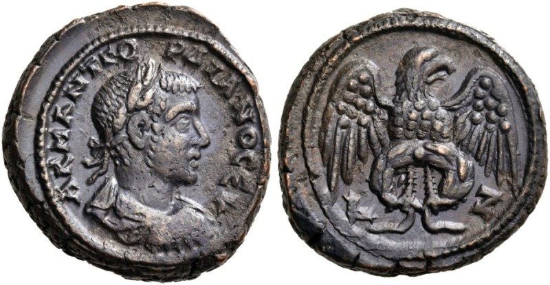 EGYPT. Alexandria. Gordian III, 238-244. Tetradrachm (Potin, 22 mm, 13.92 g, 12 ...