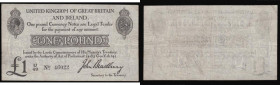 One Pound Bradbury 1914 T11 type 1 U/49 46022 VF or near so

Estimate: GBP 100 - 180