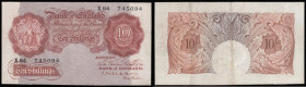 Ten shillings Mahon B210 issued 1928 series X84 745094, pressed VF

Estimate: GBP 60 - 100
