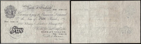 Five Pounds Beale white B270 London 1 February 1950 P63 036116, Pick 344, VF

Estimate: GBP 50 - 80