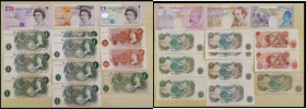 Twenty Pounds (2) Gill Shakespeare 1988 B355 05 M prefix and Bailey Elgar 2004 B402 column sort BL22 639181 both Unc, Ten Pounds Lowther Dickens 1999 ...