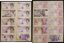 Twenty Pounds Gill B355 GVF, Kentfield 1994 Faraday B375 (2) VF-EF, Lowther 1999 Elgar (2) B386 AU and B387 replacement LL30 959879 EF, Bailey 2004 B4...