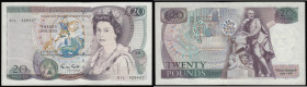 Twenty Pounds Gill B355 Shakespeare Reverse 01L 429407 scarce First run (March 1988) AU to UNC

Estimate: GBP 120 - 220