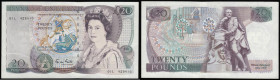 Twenty Pounds Gill B355 Shakespeare Reverse 01L 429410 scarce First run (March 1988) AU to UNC

Estimate: GBP 120 - 220