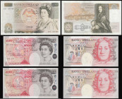 Fifty Pounds (3) Kentfield 1991 B361 E07 307480, Lowther 1991 B385 M01 866220, Bailey 2006 B404 M18 325376 all Unc or near so

Estimate: GBP 200 - 3...
