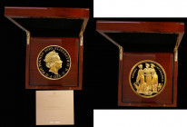 Five Hundred Pounds 2020 The Great Engravers - William Wyon - The Three Graces 5 ounce Gold Proof, FDC in the Royal Mint box of issue with booklet and...