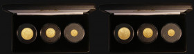 Alderney a 3-coin set 2018 Centenary of the End of World War I each coin in 22 Carat Gold comprising Sovereign 2018, Half Sovereign 2018 and Quarter S...