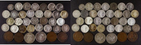USA (36) Quarter Dollars (2) 1919 Fair, 1929 VG/Near Fine, Ten Cents (27) 1871 Fine, holed, 1903 NVG, 1907 VG, 1911 Near Fine, 1911 D VG, 1916 VG, 191...