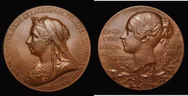 Victoria Diamond Jubilee 1897 Eimer 1817a The official Royal Mint issue in bronze 56mm diameter, 69.26 grammes, Obverse: Bust left, crowned, veiled an...